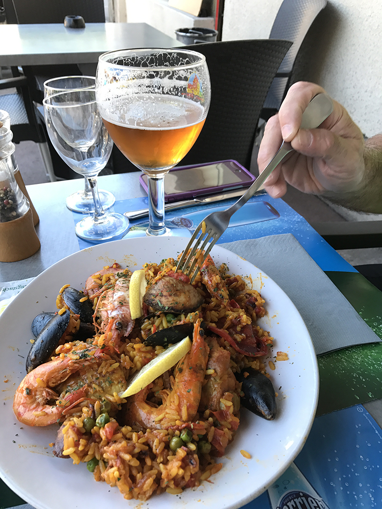 Paella at Bar de la Paix (formerly Hotel Martin Felix)
